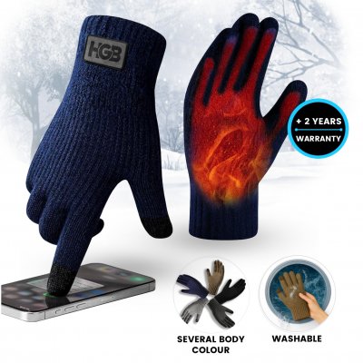 Heated touch gloves ALPACA, with instant heating