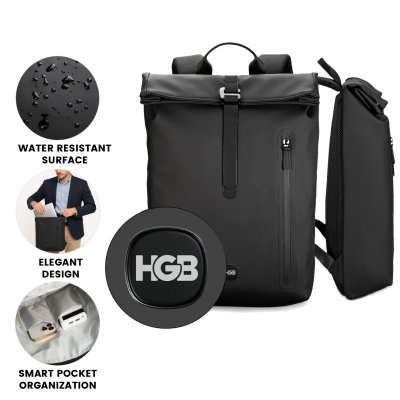 Elegant urban backpack URBAN-Q, made of recycled materials