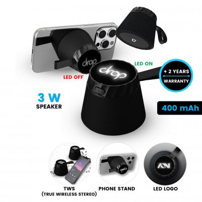 Magnetic (MagSafe compatible) mini speaker MINIBEAT, with LED logo