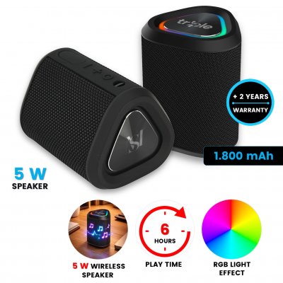 5 W wireless speaker BEAMLINE with RGB light strip