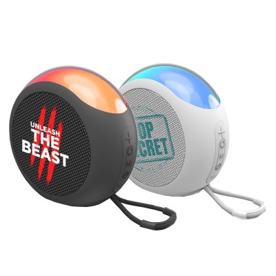 6.5 W wireless speaker SONICGLOW with RGB lighting effects