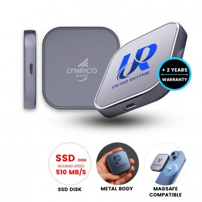 Magnetic portable SSD drive MagDrive, MagSafe compatible, USB 3.2