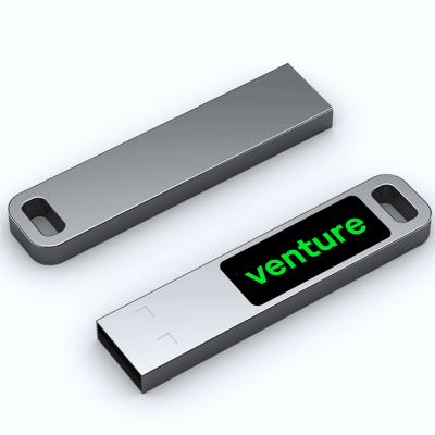 USB flash drive with LED logo