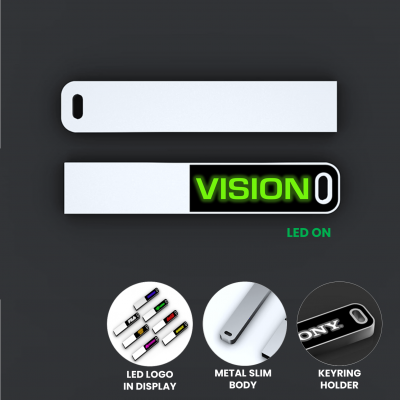 USB flash drive with LED logo