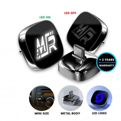 Mini USB flash drive with LED logo, USB-C connector