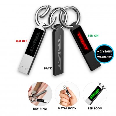 Metal USB 2.0/3.0 flash drive with LED logo